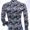 CORRINO Italiaans Slim Fit Heren Overhemd met Allover Marilyn Monroe Foto’s – Zwart