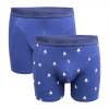 Zaccini 2-pack perfect fit allover zeilboten print boxershorts Navy