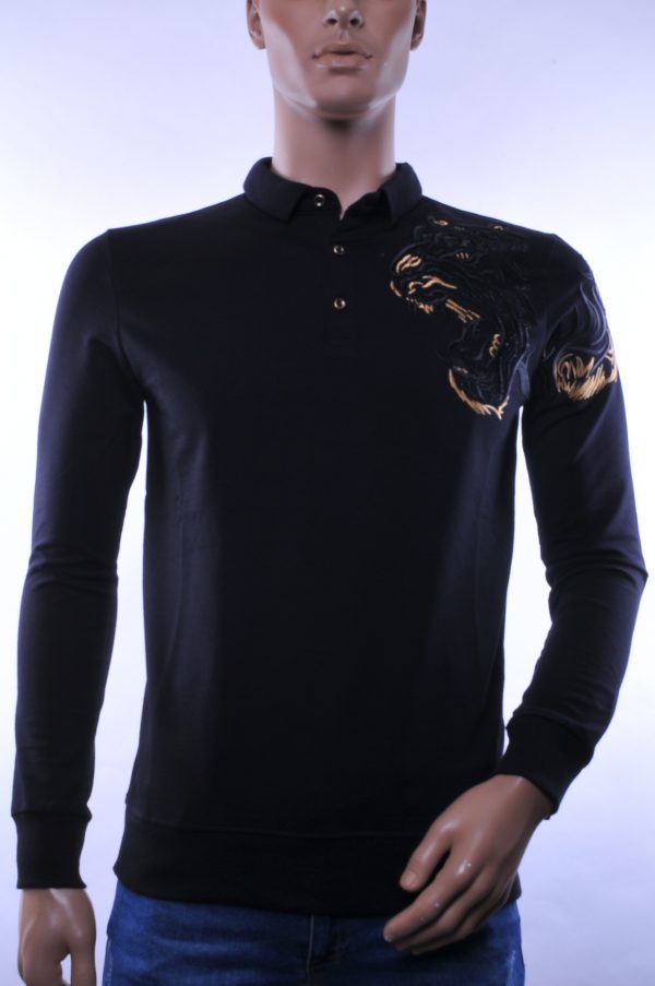 Ci-Borg/Les Designers heren poloshirt/trui Zwart
