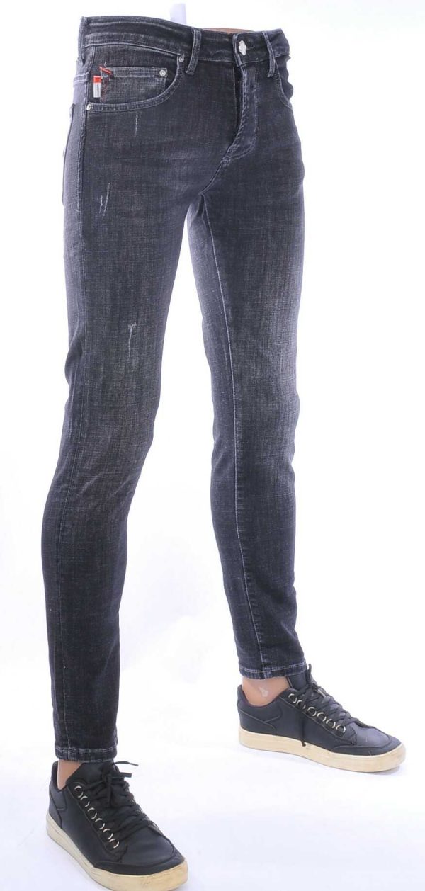 AMSTERDAM PREMIUM Vintage Slim Fit Stretch Heren Jeans – Zwart | Trendy, Comfortabel & Duurzaam voor de Moderne Man