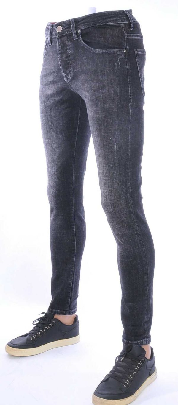 AMSTERDAM PREMIUM Vintage Slim Fit Stretch Heren Jeans – Zwart | Trendy, Comfortabel & Duurzaam voor de Moderne Man