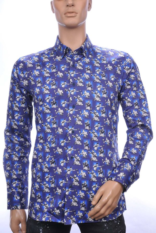 Corrino OLYMP State of Art Blue Industry A fish named fred Wolff Blitz Moncler DIOR Philipp Plein PRADA Louis Vuitton GUCCI VERSACE KENZO Dsquared2 Levi's CHASIN G-STAR DOLCE & GABBANA DIESEL PME LEGEND WAM DENIM LACOSTE slim fit allover boksers dessin heren overhemd Navy