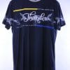 CLUB JU oversized grote maat ronde hals heren T-shirt met 3D letters Navy