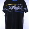 CLUB JU oversized grote maat ronde hals heren T-shirt met 3D letters Zwart