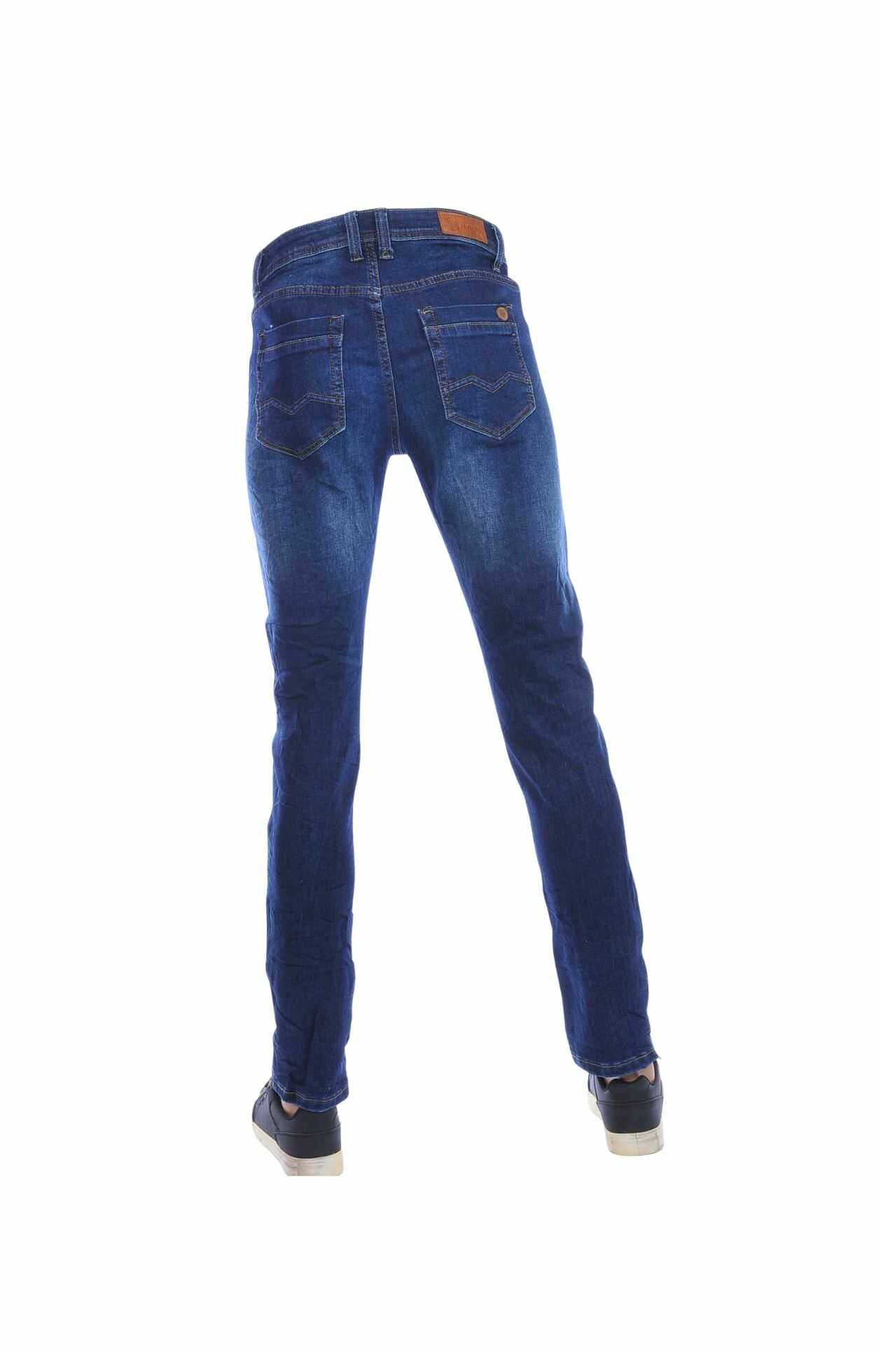 JAYLVIS Regular Fit Stretch Heren Jeans – Blauw