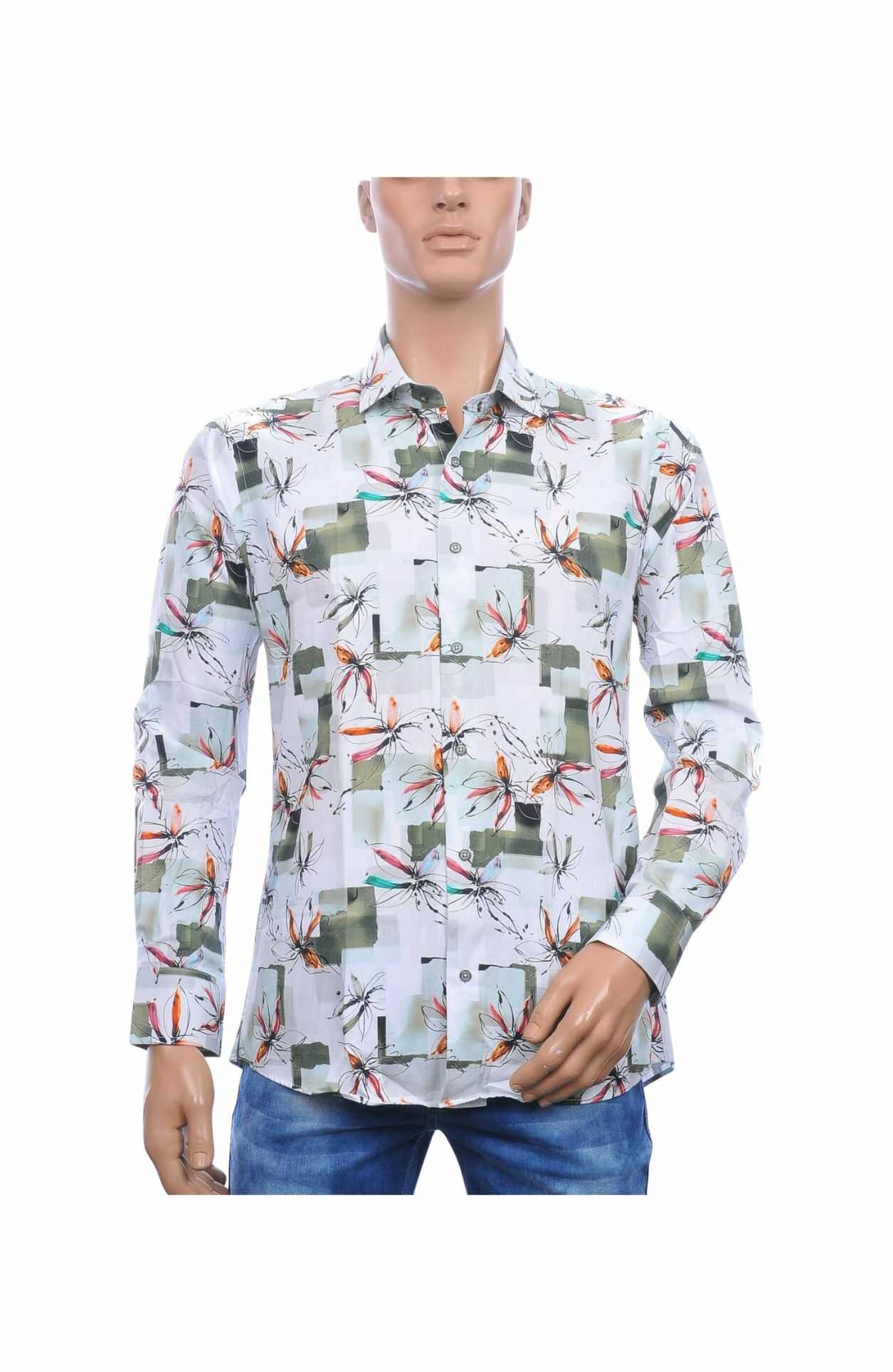 Corrino overhemd heren, Slim fit heren overhemd bloemen, Groen bloemen overhemd heren, Corrino slim fit overhemd, Heren overhemd katoen, Trendy heren overhemd, Overhemd met bloemenprint, Casual chic heren overhemd, Zomer overhemd heren, Overhemd voor werk en vrije tijd, Italiaanse overhemd, goedkoop overhemd, online overhemd bestellen