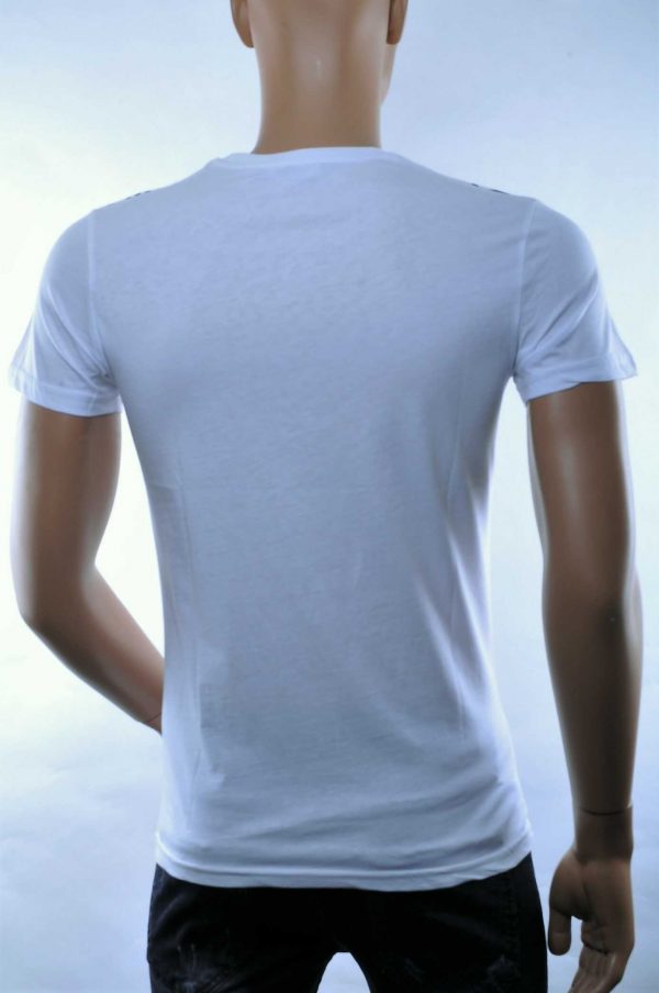 JAYLVIS ronde hals heren T-Shirt met steentjes Wit