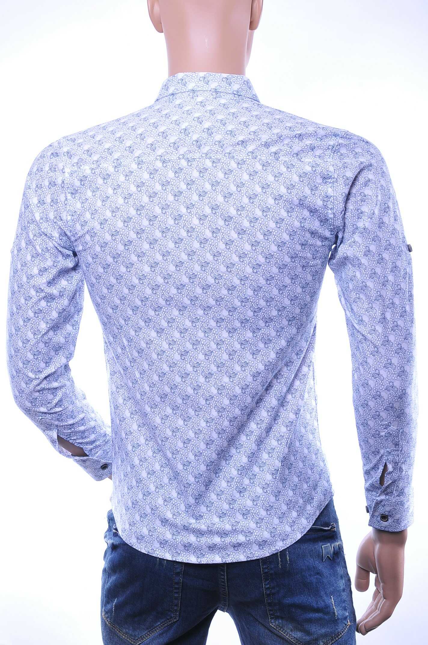 Normani allover paisley dessin buttondown overhemd Wit