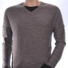 CIRCUS RED Trendy Regular Fit V-Hals met Gemêleerd Dessin Heren Dunne Trui – Bruin | Comfortabele en Modieuze Herentrui voor Elk Seizoen