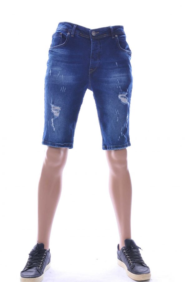 Dorise W A Fish Named Fred Wolff Blitz Louis Vuitton GUCCI VERSACE KENZO Dsquared2 Levi's CHASIN G-STAR DOLCE & GABBANA DIESEL PME LEGEND WAM DENIM LACOSTE hippie gescheurde heren korte spijkerbroek Blauw
