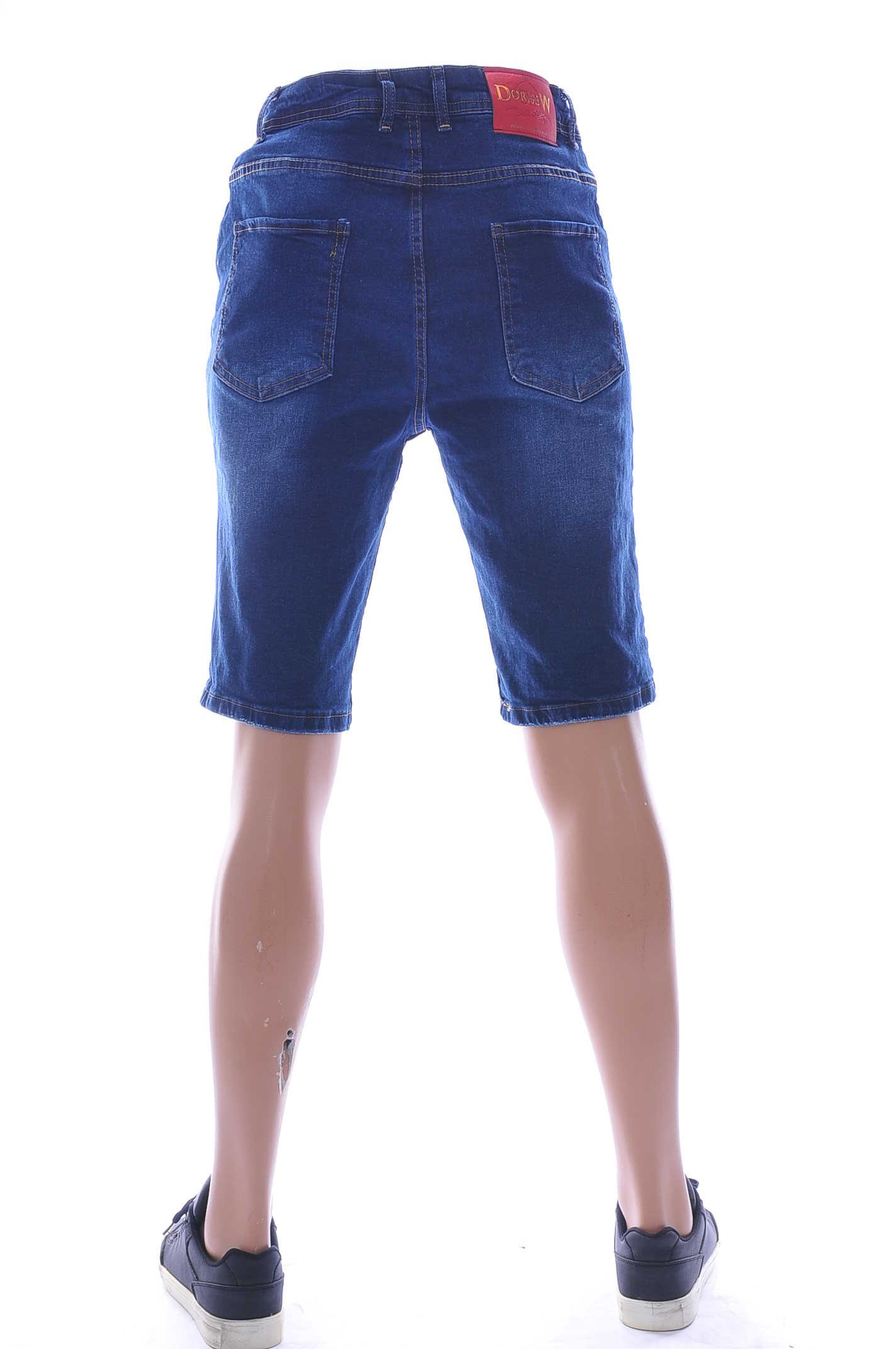 Dorise W A Fish Named Fred Wolff Blitz Louis Vuitton GUCCI VERSACE KENZO Dsquared2 Levi's CHASIN G-STAR DOLCE & GABBANA DIESEL PME LEGEND WAM DENIM LACOSTE hippie gescheurde heren korte spijkerbroek Blauw