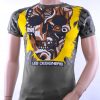 Les Designers trendy ronde hals heren skull T-Shirt met steentjes Khaki
