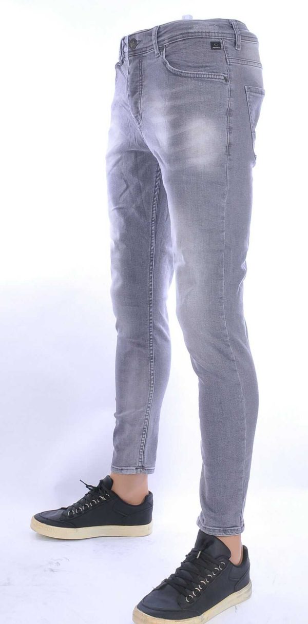 Montfleuri trendy gewassen slim fit heren stretch jeans Grijs