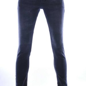 Montfleuri trendy gewassen slim fit heren stretch jeans Zwart