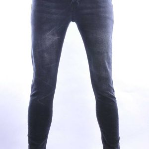 Montfleuri trendy gewassen slim fit heren stretch jeans Zwart