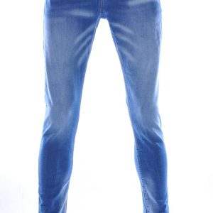 Montfleuri trendy gewassen slim fit heren stretch jeans Blauw