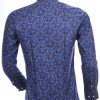 CORRINO OLYMP State of Art Blue Industry A fish named fred Wolff Blitz Moncler DIOR Philipp Plein PRADA Louis Vuitton GUCCI VERSACE KENZO Dsquared2 Levi's CHASIN G-STAR DOLCE & GABBANA DIESEL PME LEGEND WAM DENIM LACOSTE slim fit allover modern dessin heren overhemd Navy