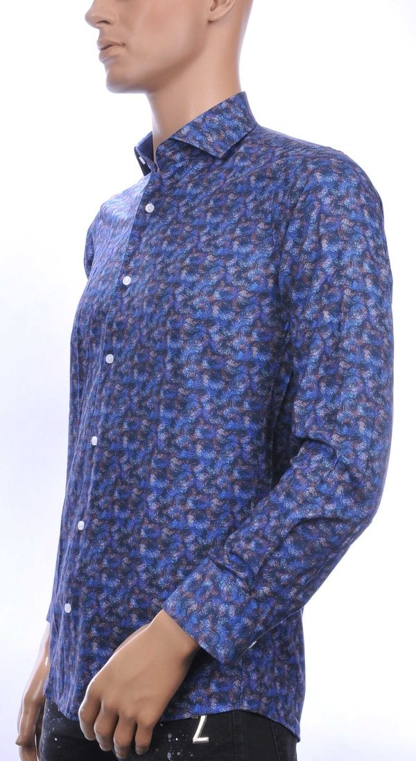 CORRINO OLYMP State of Art Blue Industry A fish named fred Wolff Blitz Moncler DIOR Philipp Plein PRADA Louis Vuitton GUCCI VERSACE KENZO Dsquared2 Levi's CHASIN G-STAR DOLCE & GABBANA DIESEL PME LEGEND WAM DENIM LACOSTE slim fit allover modern dessin heren overhemd Navy