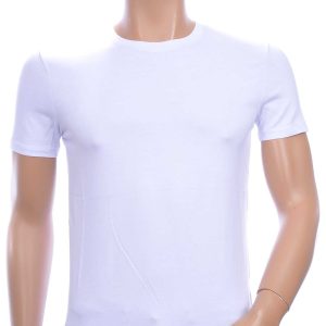 Club Ju ronde hals basic effen T-shirt Wit