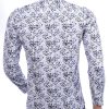 Corrino Italiaanse getailleerd slim fit allover vlekjes dessin heren overhemd Beige