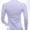 DAVID NEWMAN Italiaans getailleerd slim fit stretch heren overhemd – Wit