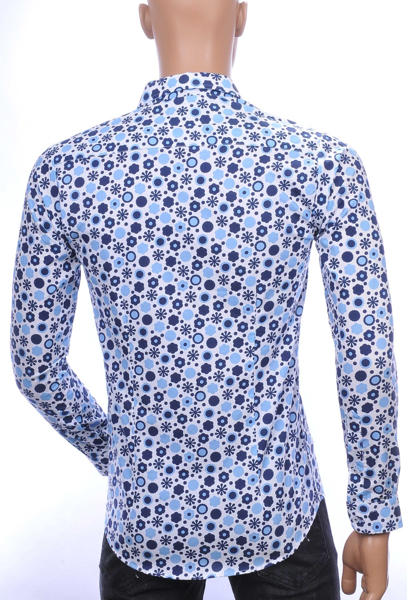 Polim Pier OLYMP State of Art Blue Industry A fish named fred Wolff Blitz Moncler DIOR Philipp Plein PRADA Louis Vuitton GUCCI VERSACE KENZO Dsquared2 Levi's CHASIN G-STAR DOLCE & GABBANA DIESEL PME LEGEND WAM DENIM LACOSTE slim fit allover bloemen dessin overhemd Blauw