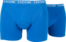 Zaccini perfect fit effen kleur uni mannen sexy boxershorts, Z102 Blauw