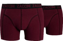 Zaccini perfect fit effen kleur uni mannen sexy boxershorts, Z102 Bordeaux