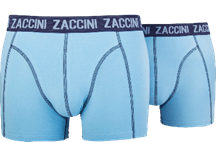 Zaccini perfect fit effen kleur uni mannen sexy boxershorts, Z102 Lichtblauw