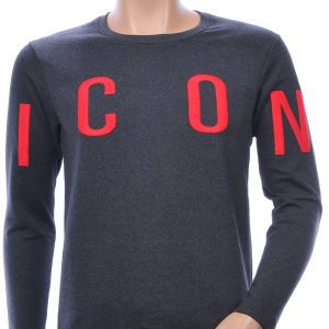 BlackRock A Fish Named Fred Wolff Blitz Louis Vuitton GUCCI VERSACE KENZO Dsquared2 Levi's CHASIN G-STAR DOLCE & GABBANA DIESEL PME LEGEND WAM DENIM LACOSTE Parajumpers Stone Island ronde hals ICON geborduurde heren sweatshirt Antraciet