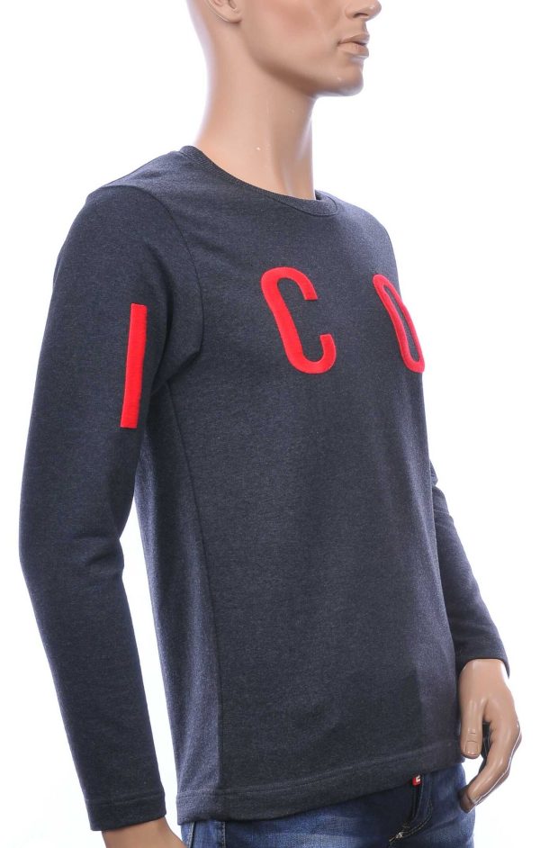 BlackRock A Fish Named Fred Wolff Blitz Louis Vuitton GUCCI VERSACE KENZO Dsquared2 Levi's CHASIN G-STAR DOLCE & GABBANA DIESEL PME LEGEND WAM DENIM LACOSTE Parajumpers Stone Island ronde hals ICON geborduurde heren sweatshirt Antraciet