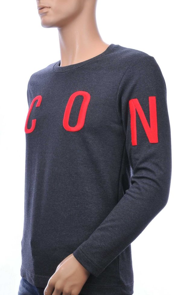 BlackRock A Fish Named Fred Wolff Blitz Louis Vuitton GUCCI VERSACE KENZO Dsquared2 Levi's CHASIN G-STAR DOLCE & GABBANA DIESEL PME LEGEND WAM DENIM LACOSTE Parajumpers Stone Island ronde hals ICON geborduurde heren sweatshirt Antraciet