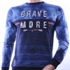 Ci-Borg ronde hals heren sweatshirt met 3D letters Navy