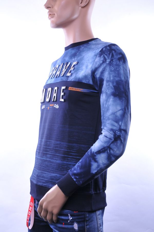 Ci-Borg ronde hals heren sweatshirt met 3D letters Navy