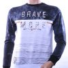 Ci-Borg ronde hals heren sweatshirt met 3D letters Wit