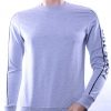 Ci-Borg ronde hals heren effen sweatshirt met tekst print Grijs