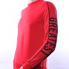 Ci-Borg ronde hals heren effen sweatshirt met tekst print Rood