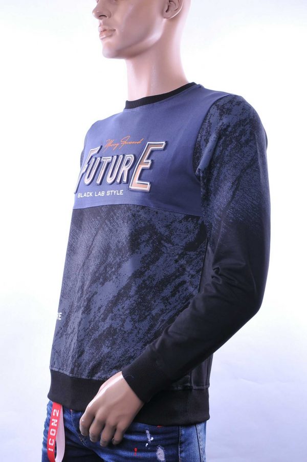Ci-Borg ronde hals heren sweatshirt met 3D letters Antraciet