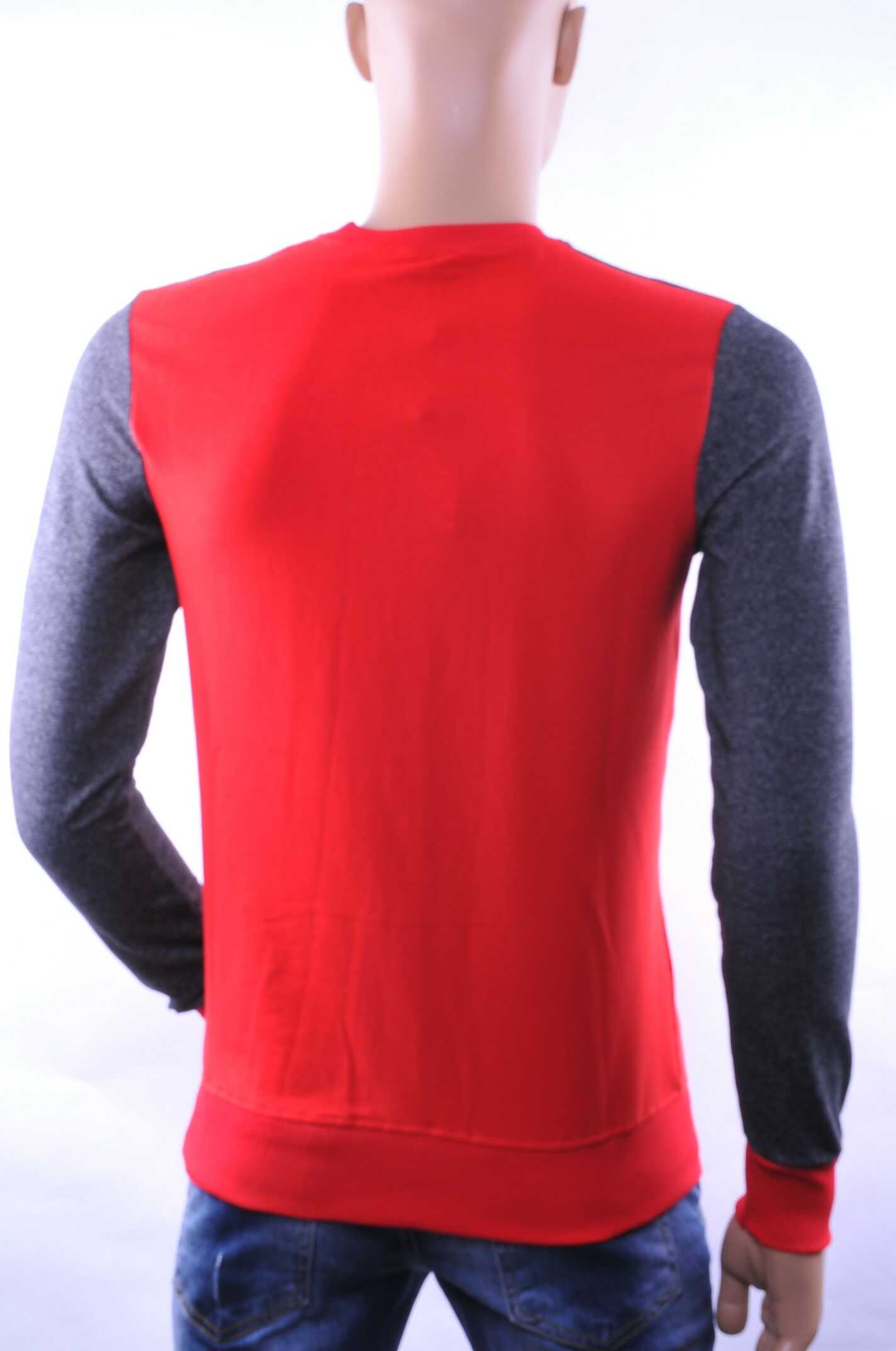 CLUB-JU ronde hals heren Shirt met 3D letters Rood