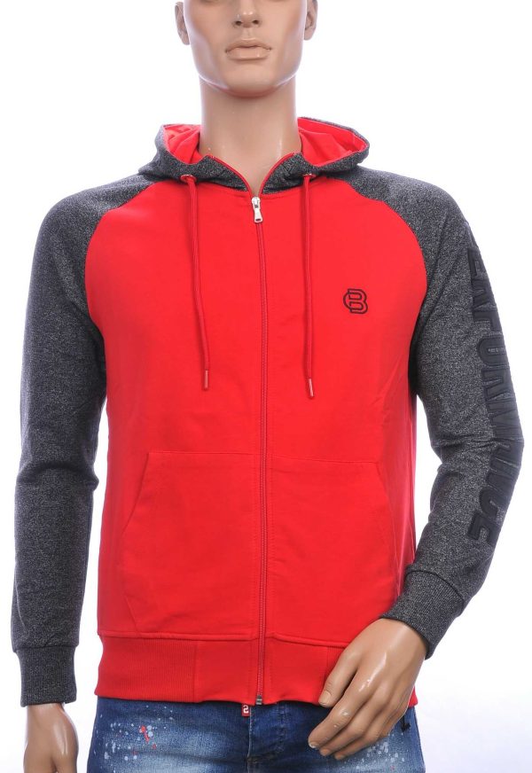 Ci-borg heren sweatvest met capuchon Rood