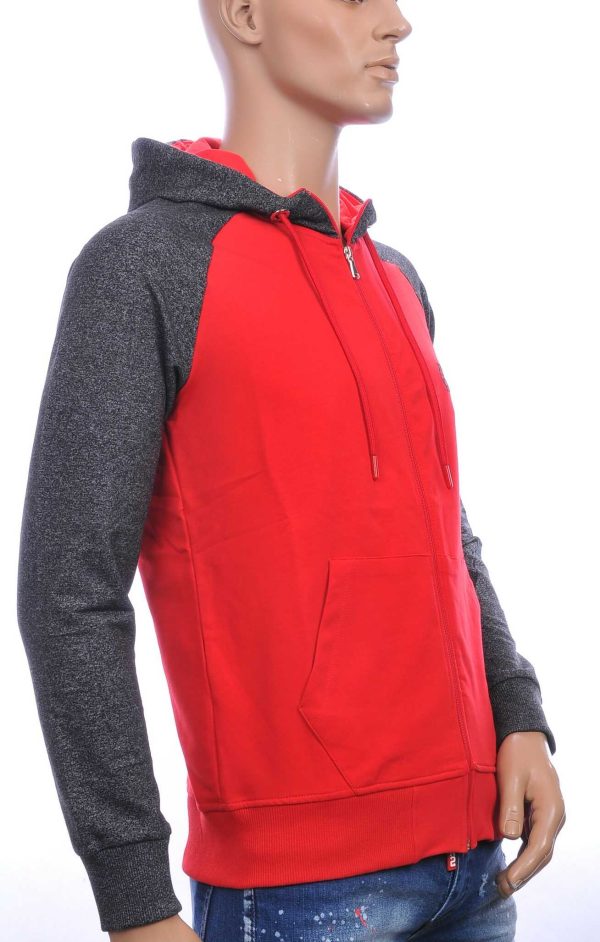 Ci-borg heren sweatvest met capuchon Rood