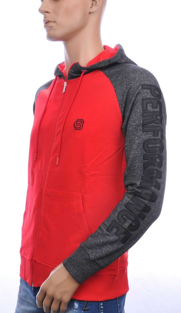 Ci-borg heren sweatvest met capuchon Rood