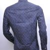 CORRINO regular fit allover bloemen dessin heren overhemd Navy
