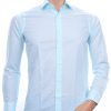Corrino slim fit allover roze puntjes dessin heren overhemd Mint