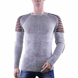 heren wintertrui, grof gebreide heren trui, JEEL wintertrui, ronde hals heren trui, katoenen wintertrui heren, ribgebreide trui heren, warme heren trui winter, slim fit heren trui, urban knitwear heren, stoere gebreide heren wintertrui met contrast, trendy heren trui met elleboog details, katoen acryl wintertrui heren, warme rib knit sweater heren, online wintertrui kopen, wintertrui kopen in Nijmegen, Goedkoop heren wintertrui, Charra, heren Kleding in Nijmegen, CHARRA, ZARA, COEF, CHASIN, WAM DENIM