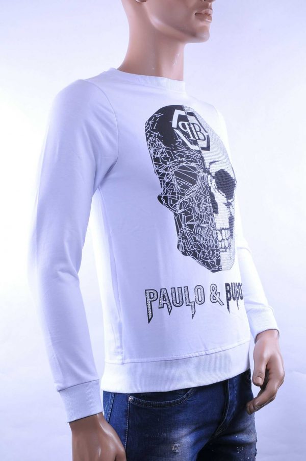 By Bugatti Philipp Plein ronde hals skull sweatshirt Wit