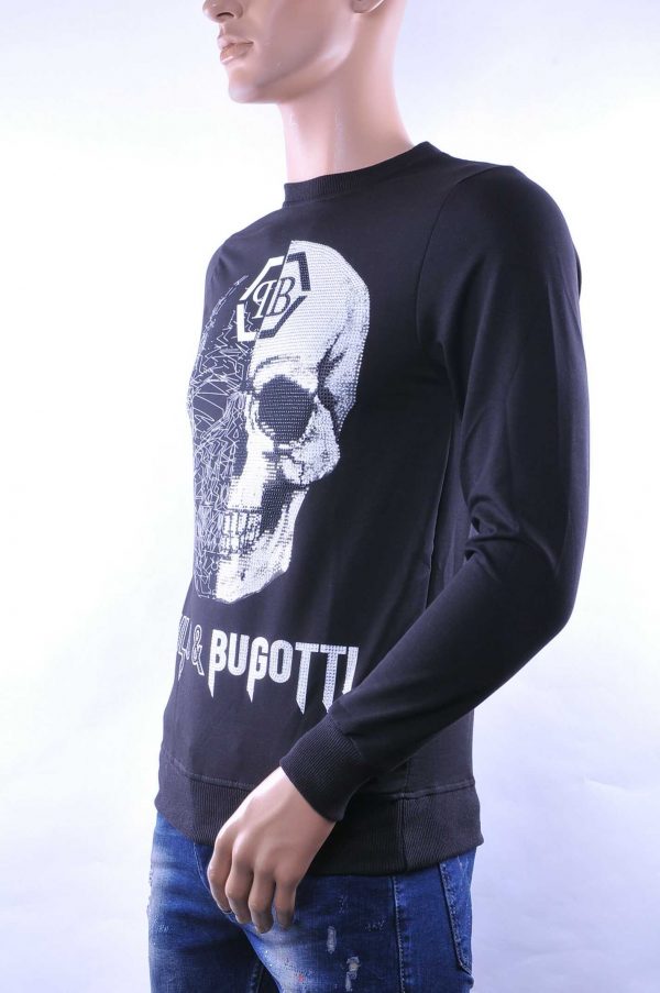 By Bugatti Philipp Plein ronde hals skull sweatshirt Zwart