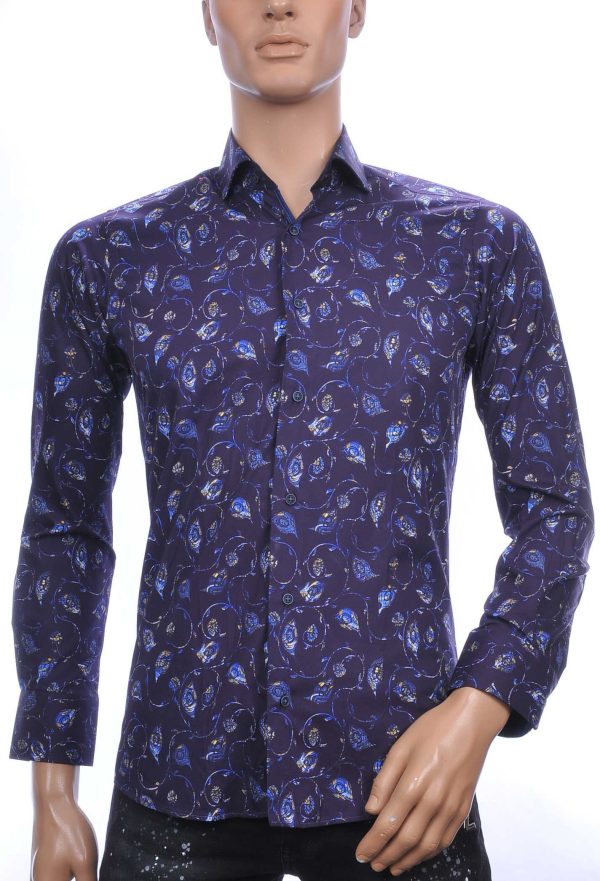 Corrino OLYMP State of Art Blue Industry A fish named fred Wolff Blitz Moncler DIOR Philipp Plein PRADA Louis Vuitton GUCCI VERSACE KENZO Dsquared2 Levi's CHASIN G-STAR DOLCE & GABBANA DIESEL PME LEGEND WAM DENIM LACOSTE slim fit allover bloemen dessin heren overhemd Navy