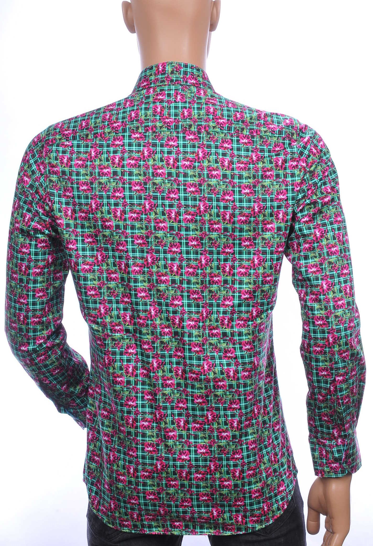 Corrino OLYMP State of Art Blue Industry Wolff Blitz A fish named fred Philipp Plein PRADA Louis Vuitton GUCCI VERSACE KENZO Dsquared2 Levi's CHASIN G-STAR DOLCE & GABBANA DIESEL PME LEGEND WAM DENIM LACOSTE modern fit allover bloemen dessin geruite heren overhemd Groen