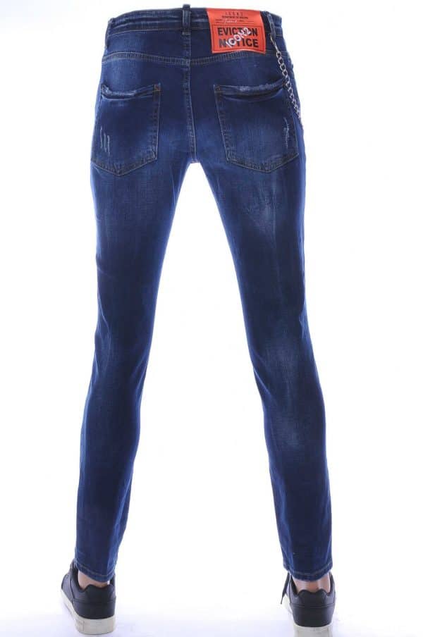 ICON2 DSquared2 hippie gescheurd slim fit heren jeans met verfspatten Blauw